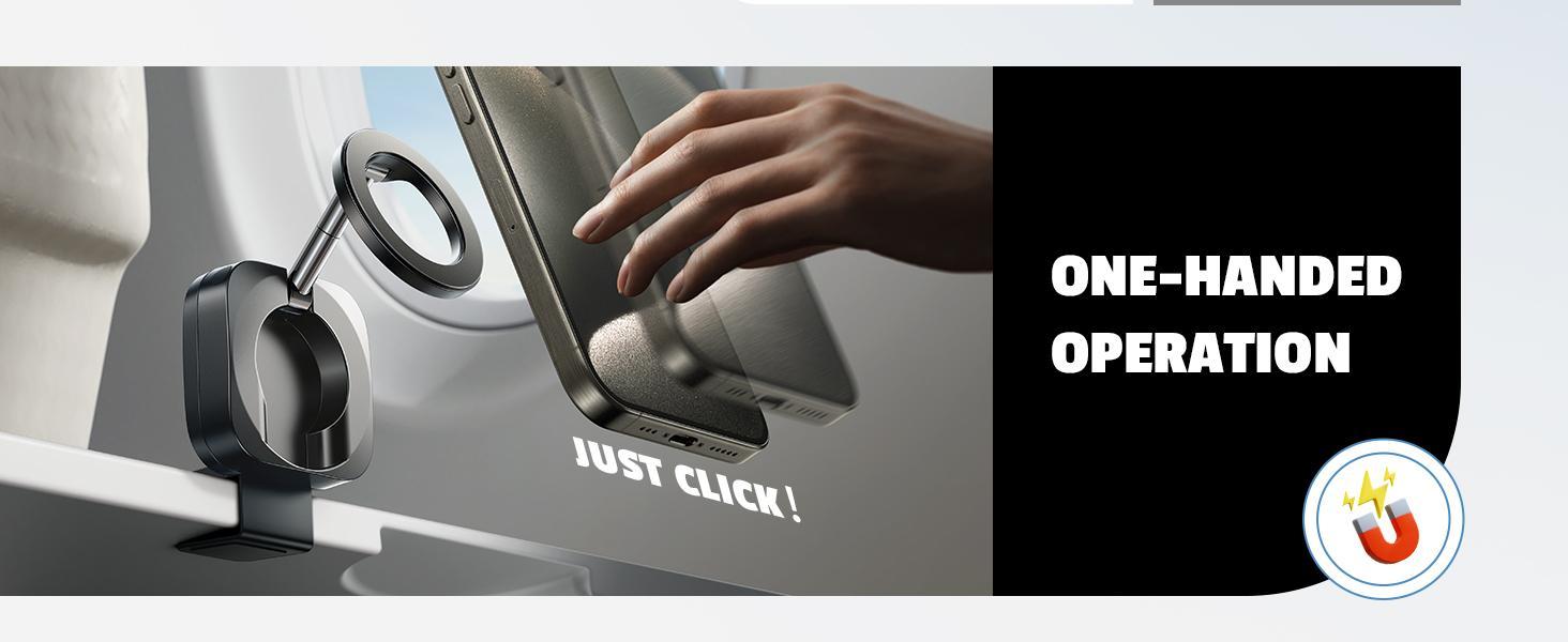 LISEN Magnetic Travel Phone Holder for MagSafe iPhones | Foldable Clip Stand for Cruises & Vacations Gifts for Women