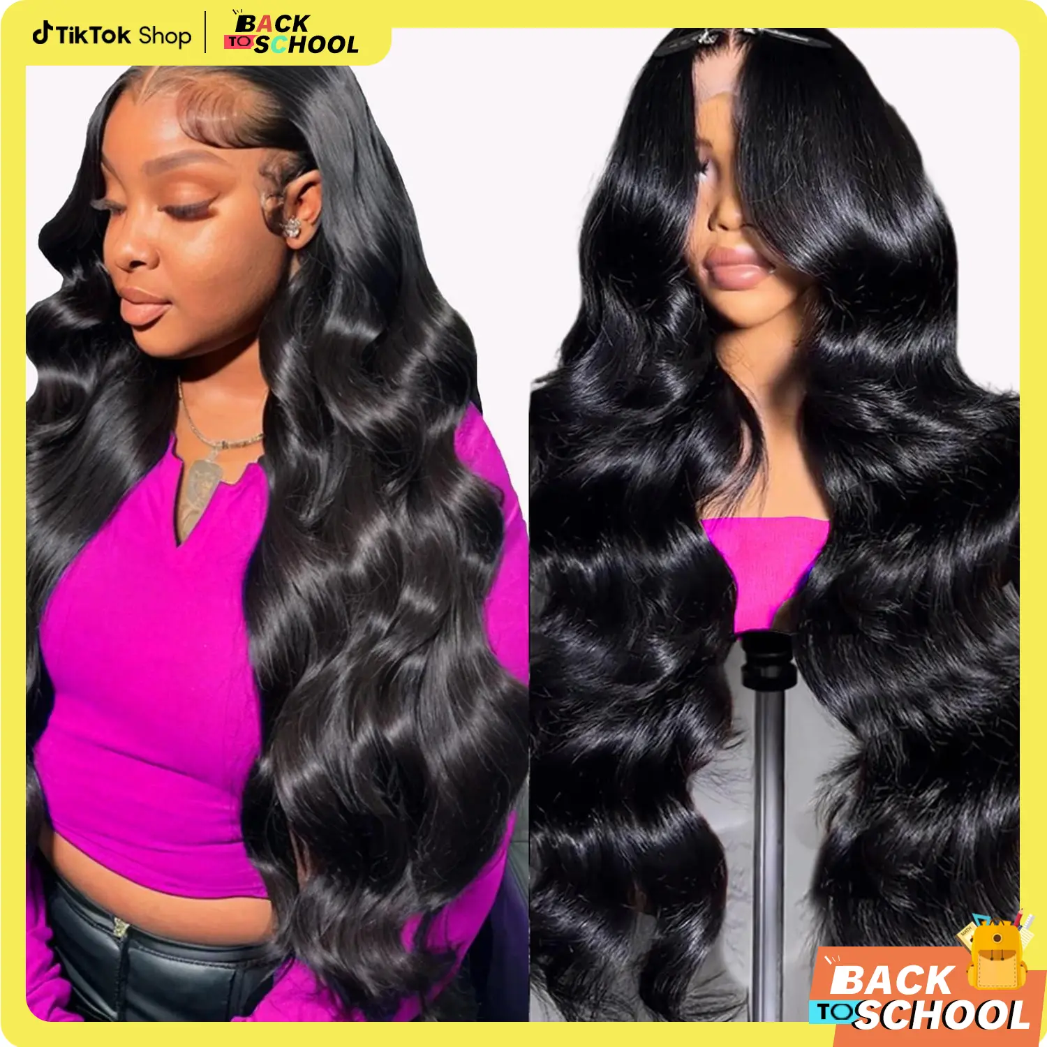 Cute Bein Body Wave 13x6 Transparent Lace Front Human Hair Wig 180% Pre plucked Lace Frontal Human Hair Wigs For Women With Baby Hair