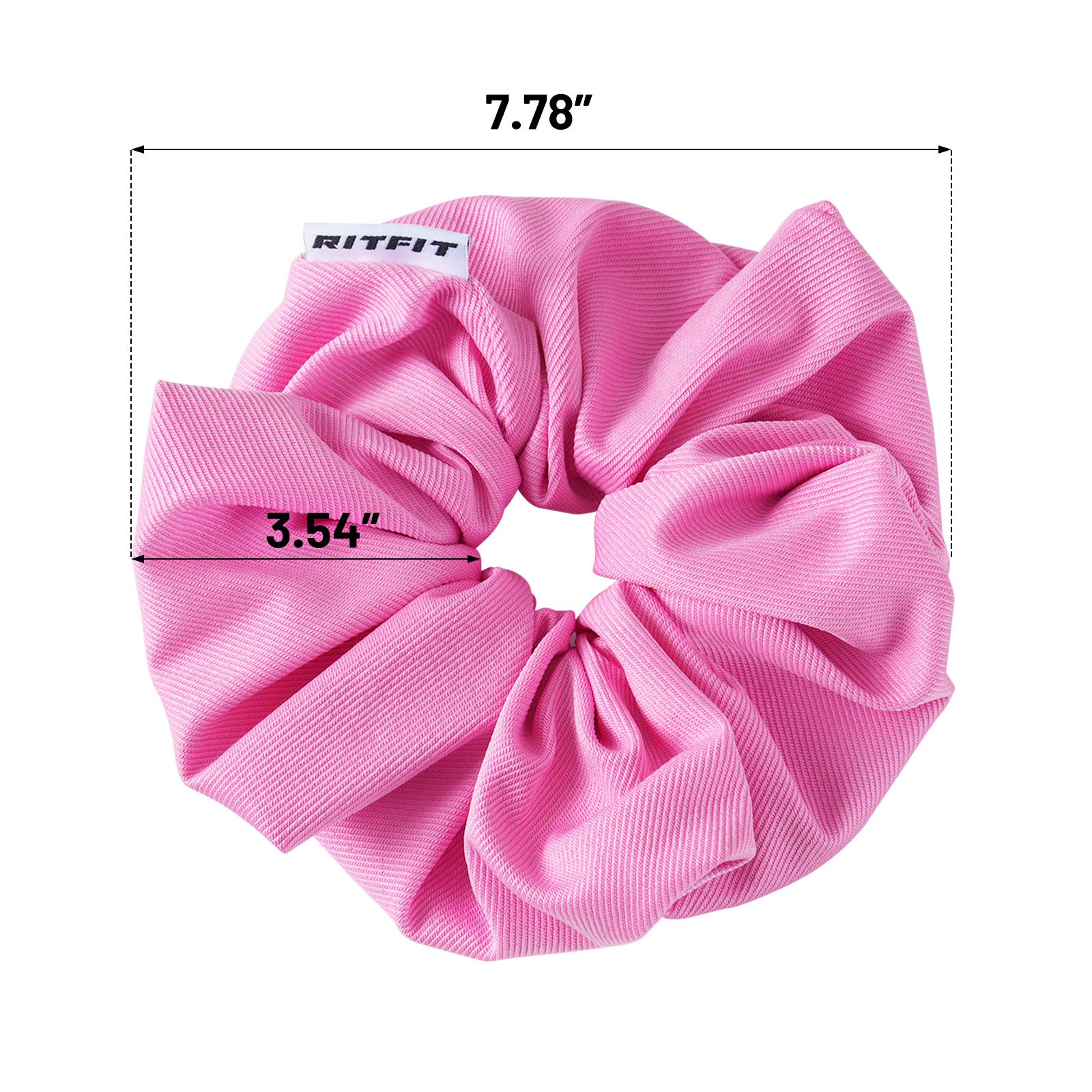 RITFIT Oversized Scrunchie - Pink, 7.78" x 3.54"