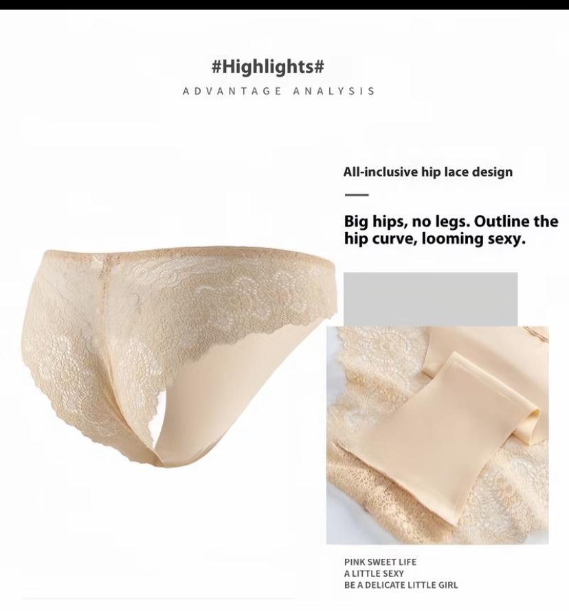 Women's Contrast Lace Panty, Lady Tight Fit SoftElegance Comfy Basic Breathable Knicker for DailyWear, Underwear for Al Seasons, WomenswearCasual Comfy Panties,Breathable Underpants  Seamless High Waist G-String Thongs innersy woman