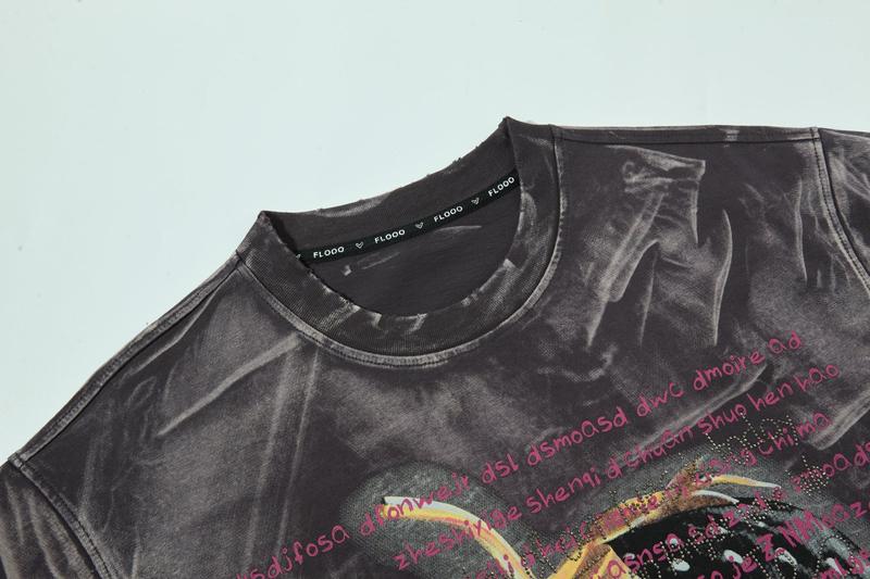 Women's Oversized Cotton Crewneck Sweatshirt - Casual Summer T-Shirt with Oversized Fit & Crystal Heart Design