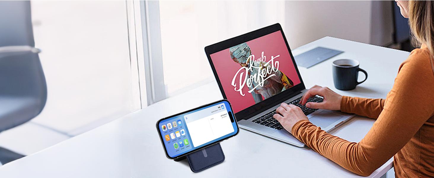 MagSafe Wallet with Money Clip, Works with Apple Find My(IOS Only), Strongest Magnetic Wallet for iPhone 17/16/15/14/13/12 Series, for iPhone Wallet Stand with Finder Tracker, 8 Cards Holder