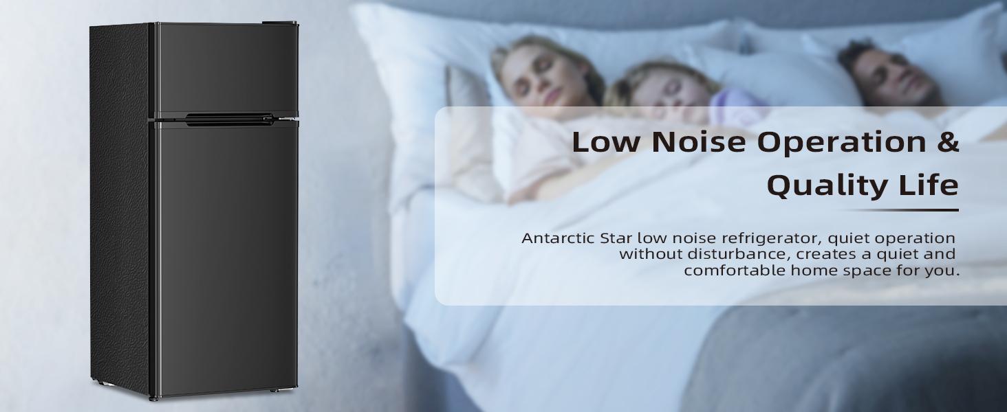 Antarctic Star Compact Refrigerator with Freezer,2 Door Mini Fridge,Adjustable Shelf,Small Fridge for Bedroom Office Dorm Kitchen,4.5 Cu.Ft.BLACK Antarctic Star Compact Refrigerator with Freezer,2 Door Mini Fridge,Adjustable Shelf,Small Fridge for Bedroom Office Dorm Kitchen,4.5 Cu.Ft.BLACK