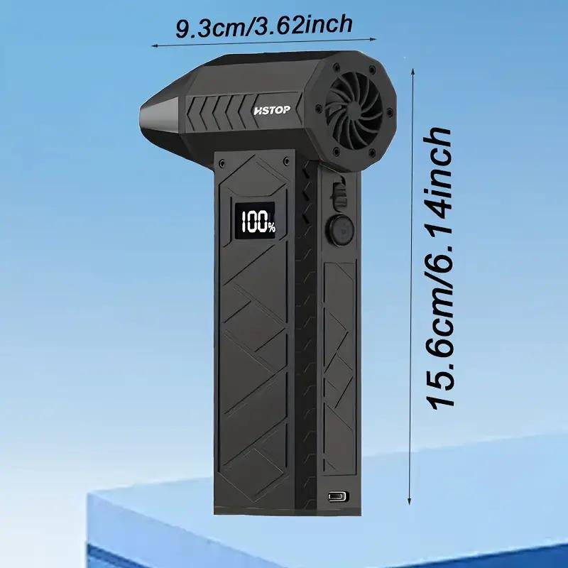 HSTOP Electric Air Duster with Flashlight ,Portable Cordless Leaf Blower Turbo Fan ,4 Wind Speeds LED Display ,10000mAh Battery USB Rechargeable for Cleaning Dust,Snow,Computer,Keyboard,Outdoor HSTOP Electric Air Duster with Flashlight ,Portable Cordless Leaf Blower Turbo Fan ,4 Wind Speeds LED Display ,10000mAh Battery USB Rechargeable for Cleaning Dust,Snow,Computer,Keyboard,Outdoor