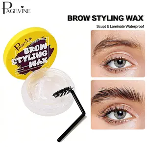 Long Lasting Brow Styling Gel with Matte Film Formation, Waterproof Clear Eyebrow Setting Wax, Non Sticky Quick Dry Brow Gel for Natural Hair Flow, Easy to Use Brow Tamer for Everyday Makeup and Busy Mornings