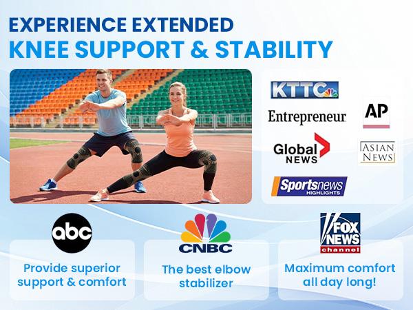 2026 NEW Copper Knee Braces for Knee Pain (2 Pack), UGEM Compression Knee Sleeves with Patella Gel Pad & Side Stabilizers, Workout Sports Knee Support for Men & Women, Meniscus Tear, ACL & Arthritis Relief