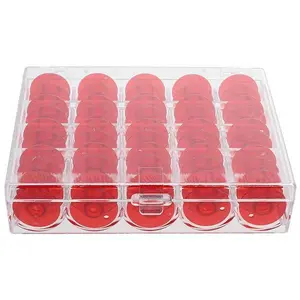 Janome 25 Pack 15 Red Bobbins and Case Class 15 / Style J 200277501
