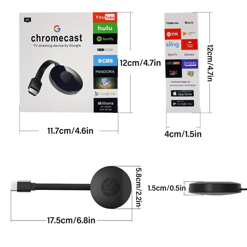 1080P Wireless Screen Mirroring Device - WiFi HD Screen Casting Adapter, HDMI Streaming Stick, Mobile Live Streaming Casting Tool