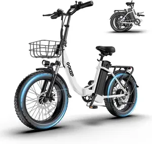 1300W/1800W Folding Fat Tire Electric Bike for Adults | 52V Battery, Up to 86 Miles PAS Range, 20" Fat Tire, 7-Speed, 330LBS Capacity, UL2849 Certified – Perfect Daily Commuter Ebike