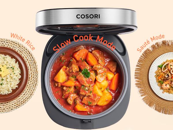 COSORI 18-in-1 Rice Cooker, Olla Arrocera Eléctrica 5-Qt: Slow Cook, Steam, 24H Warm, Fuzzy Logic, Nonstick Pot & 50 Recipes Kitchen Appliances mothersdaygift COSORI 18-in-1 Rice Cooker, Olla Arrocera Eléctrica 5-Qt: Slow Cook, Steam, 24H Warm, Fuzzy Logic, Nonstick Pot & 50 Recipes Kitchen Appliances mothersdaygift
