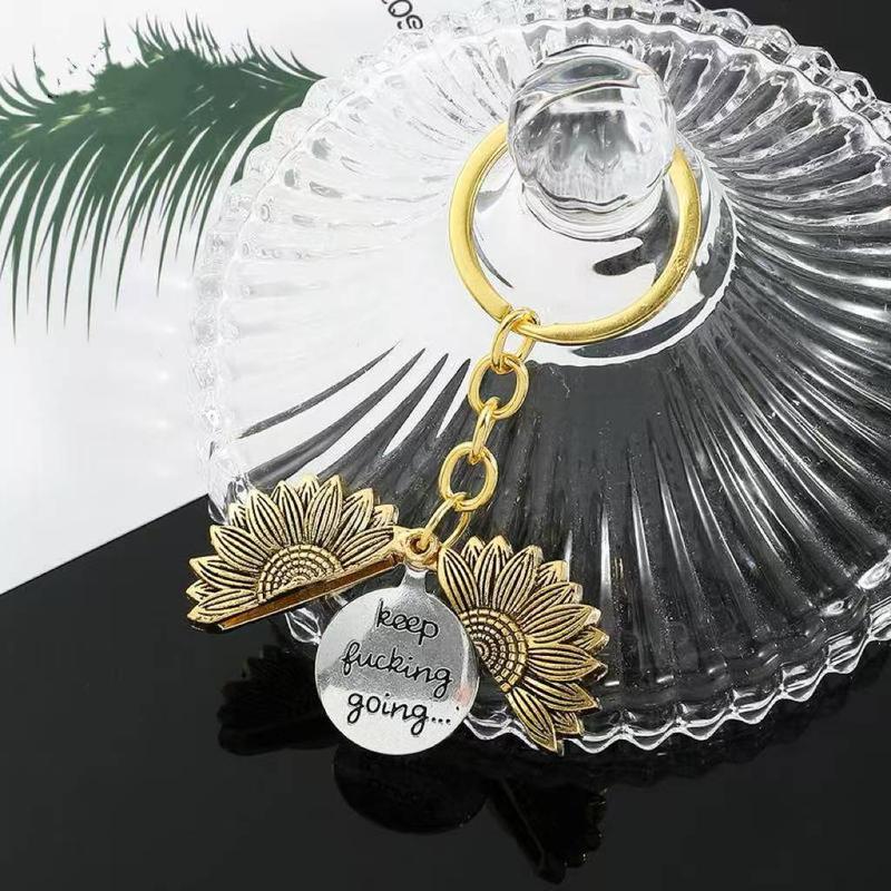 2 Pack Sunflower Keychain Inspirational Gifts for Women Men Birthday Christmas Gifts for Best Friend Student Graduation - Keep Fucking Going Keychain,stocking stuffers,Christmas decorations 2 Pack Sunflower Keychain Inspirational Gifts for Women Men Birthday Christmas Gifts for Best Friend Student Graduation - Keep Fucking Going Keychain,stocking stuffers,Christmas decorations