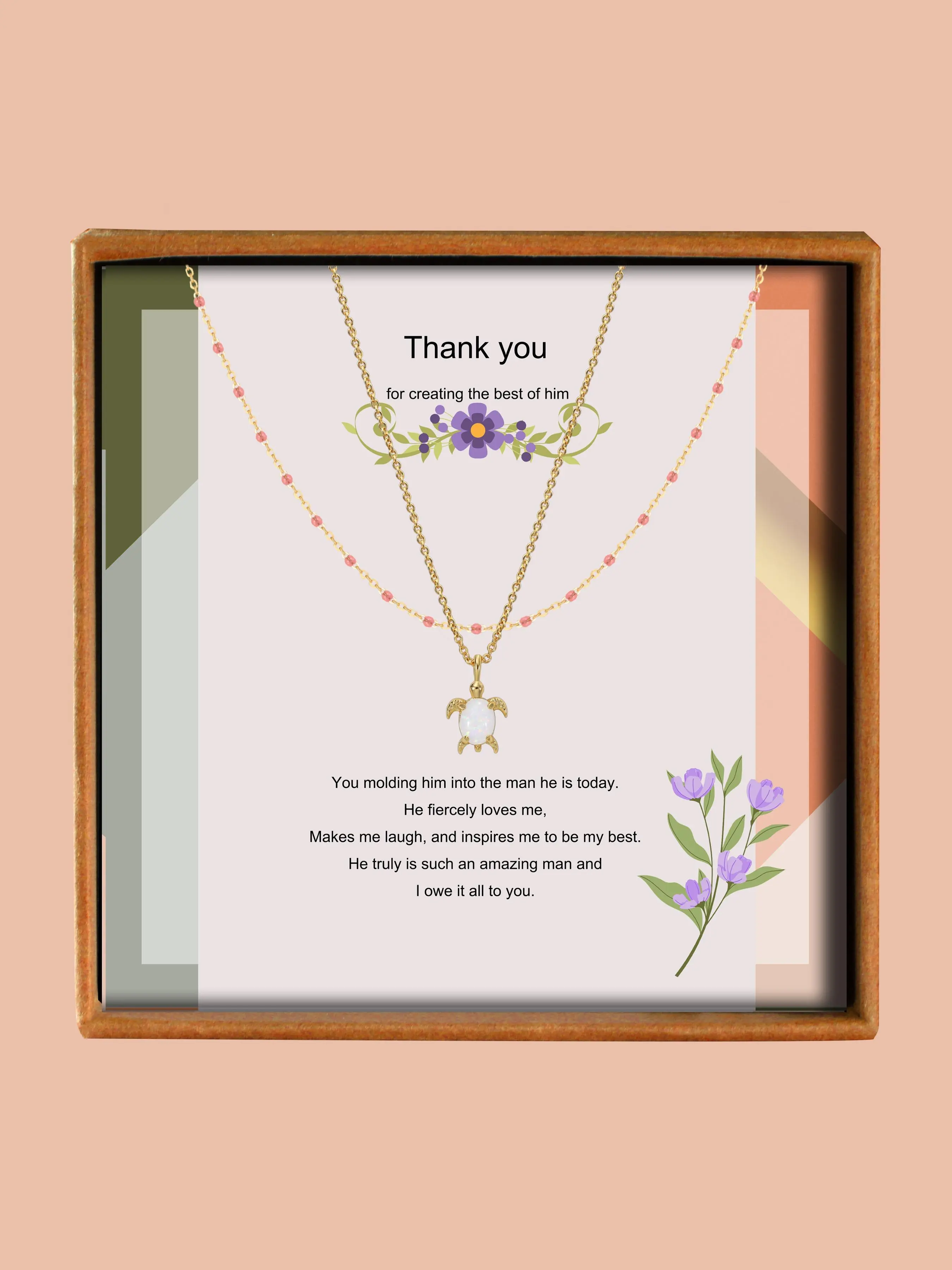 Elegant Turtle Design Pendant Necklace & Chain Necklace, Cute Necklace Set for Women & Girls, Fashion Jewelry Accessories As Gift