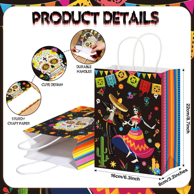 32 Pcs Valentines Day Goodie Bags Kraft Paper Gift Bags with Handle Tissue Paper,Appreciation Gift Wrapping for Friends Teacher Students Office Employee Coworker,Galentine's Day Birthday Wedding School Classroom Party Gift,Valentine Gift Exchane