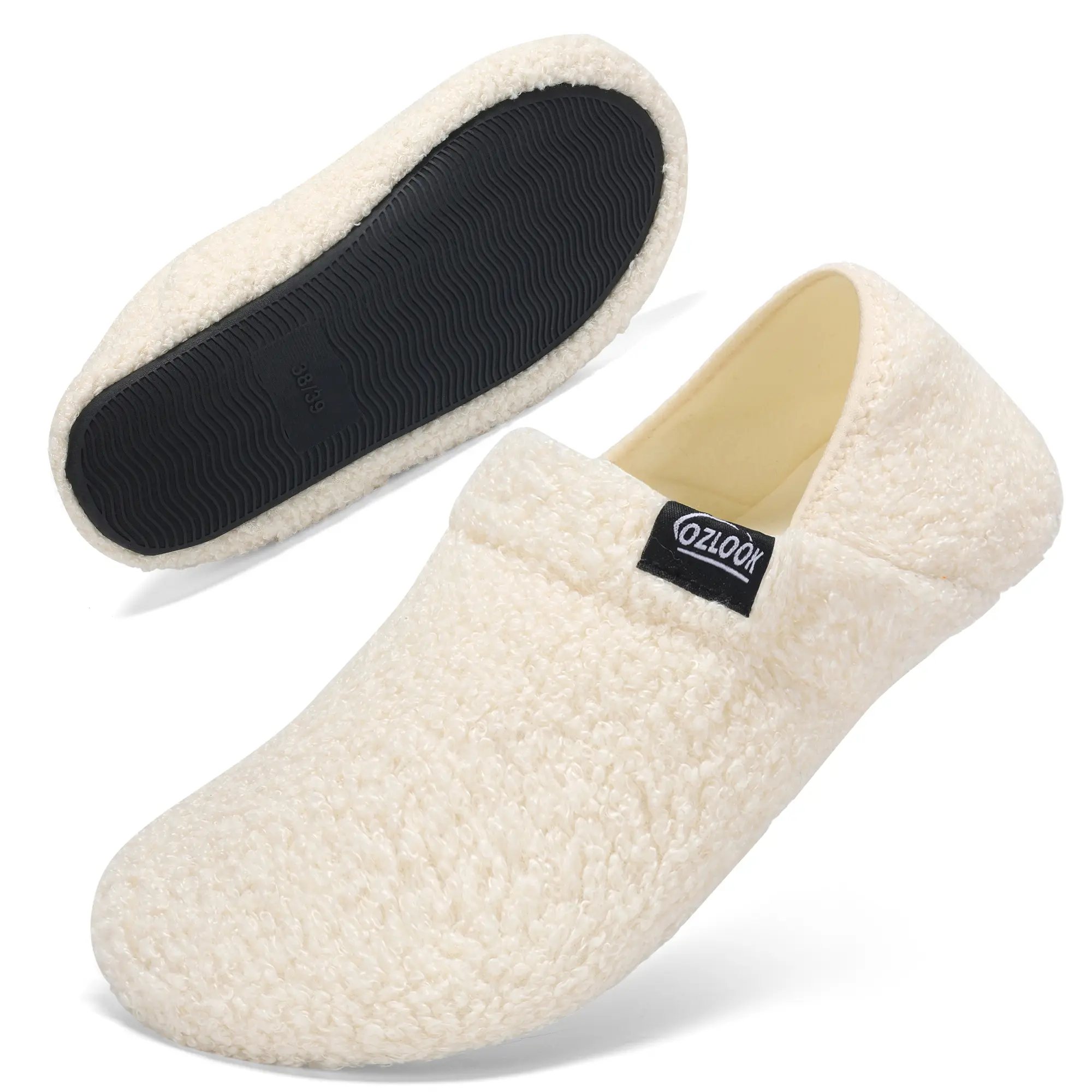 House Slippers for Women Men , Womens Mens Slippers with Non-slip Sole Slip On for Indoor & Outdoor, Portable Slippers for Home Travel Hotel,Winter Warm Slippers Footwear Shoe,shoes for back to school,back to school shoes