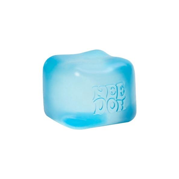 NeeDoh Swirl Nice Cube – Sensory Fidget Toy with Super Solid Squish, Stretchable Stress Relief, One Random Color