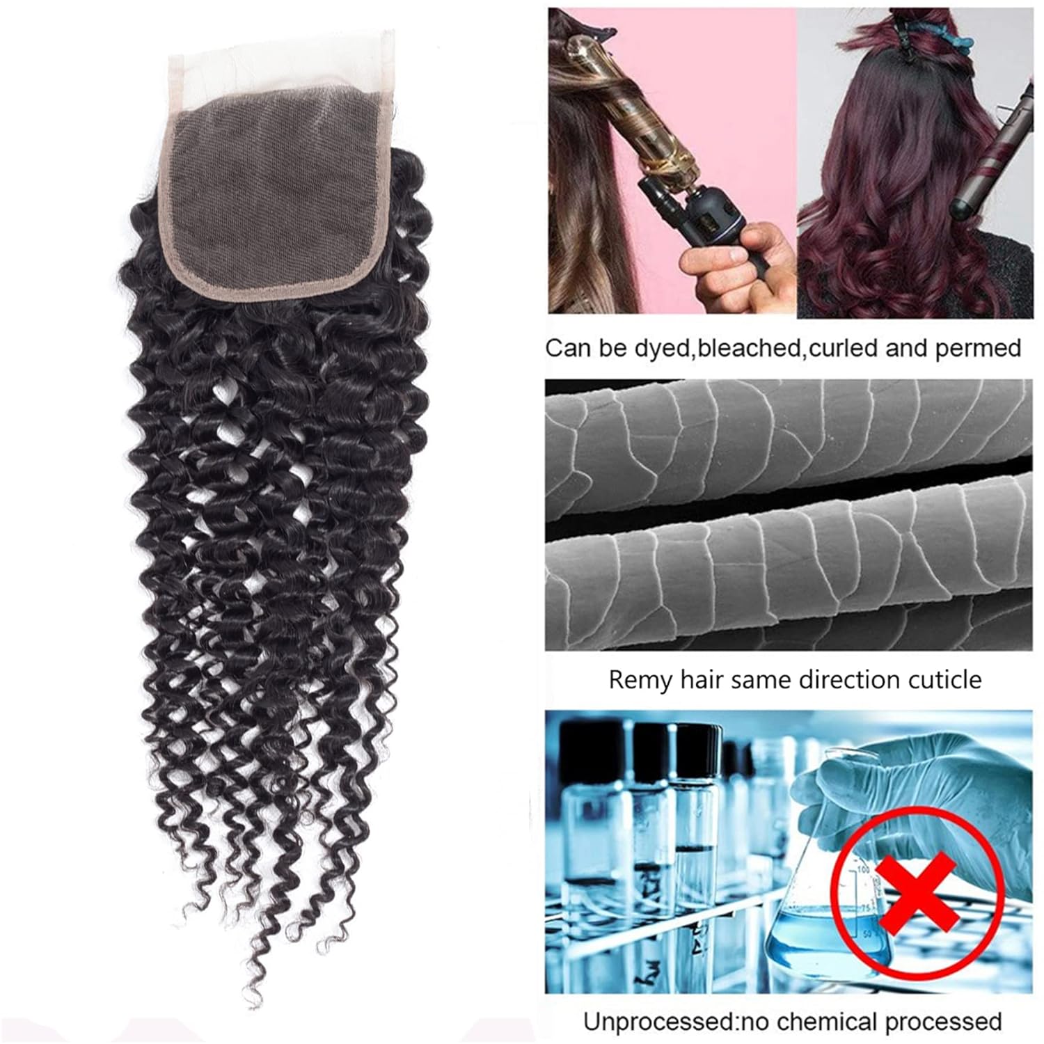 [LIVE ONLY CLEARANCE] Wequeen Transparent & HD Lace Closure 10A Grade 2"x6";4"x4";5"x5";13"x4" Upgrade Body Wave Straight #1B Natural Black 12-20inch Budget Friendly Wig