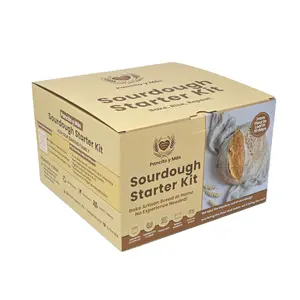 Pancito y Más Complete Sourdough Starter Kit for Beginners – 12-Piece Gift Set with 37 oz Wide-Mouth Jar, Digital Scale, Tools & Step-by-Step eBook