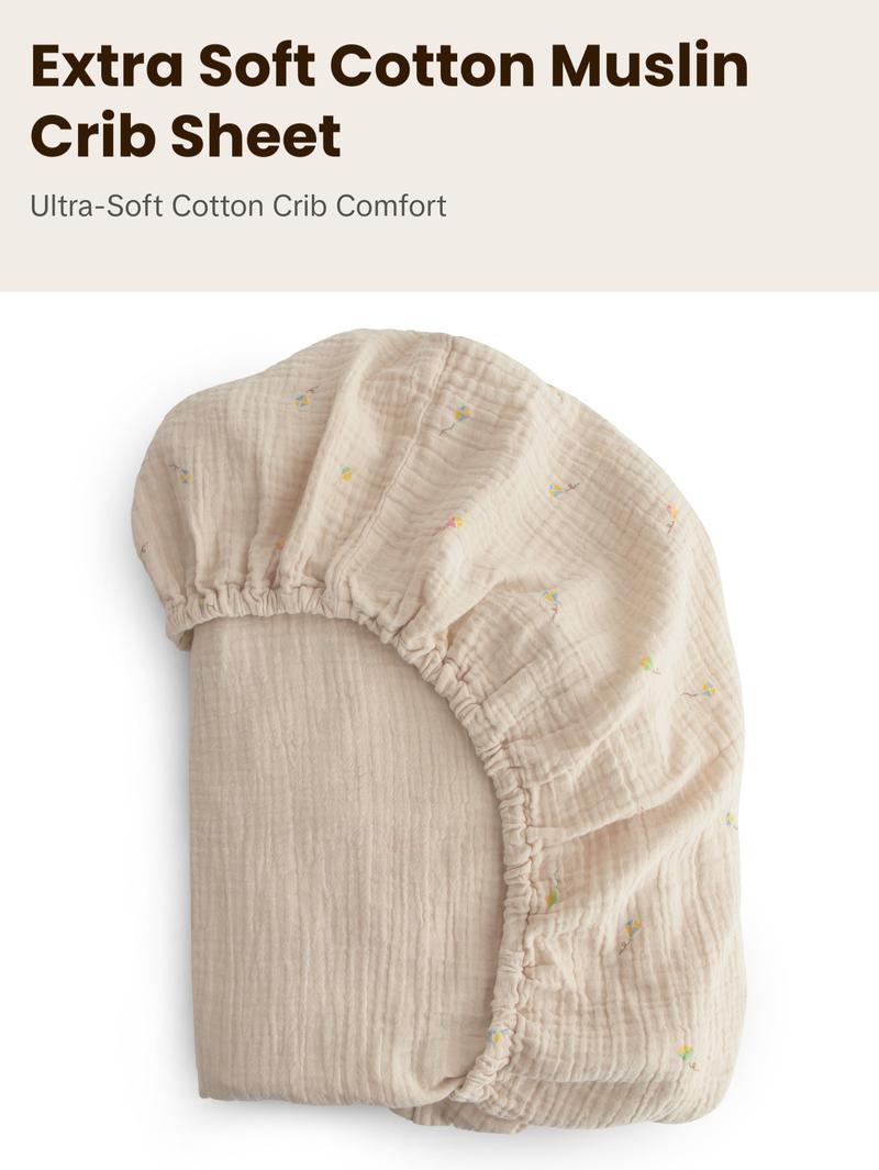 Extra Soft Muslin Crib Sheet