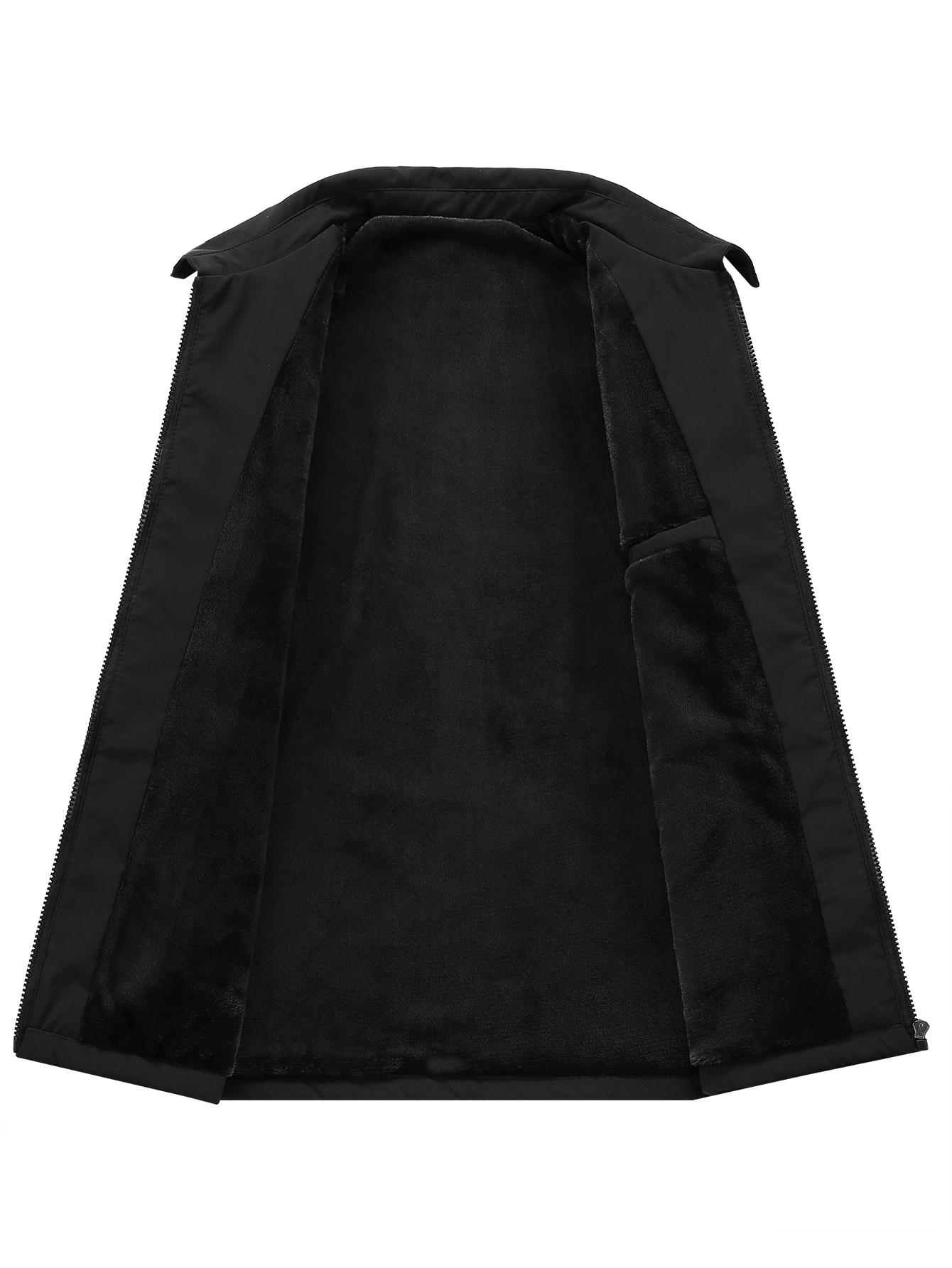 TJL Men's Black Jacket - Lightweight Stylish Zip-Up Outerwear | Classic Fit | Versatile Everyday Coat mens  winter  jacket mens  zip  up bg a the label