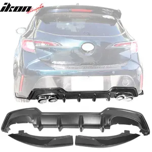 Rear Diffuser Bumper Splitter for Toyota Corolla Hatchback E210 2019-2022