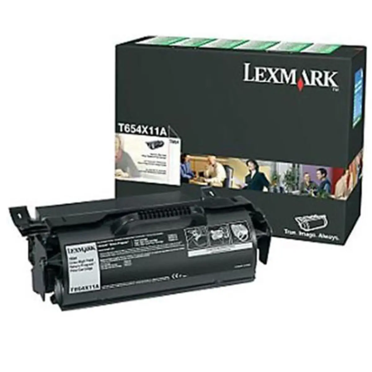 Original Lexmark T654X11A High Yield Black Toner Cartridge - Original Part for T654 Series Printers, 36000 Pages Yield
