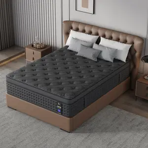 12/14Inch Twin, Full, Queen, King Mattress Memory Foam And Spring, Hybrid MattressMedium Firmness, Lumbar Support, For Home Rooms Hotels, Ergonomic queen size mattress Interior Modern queen size mattress