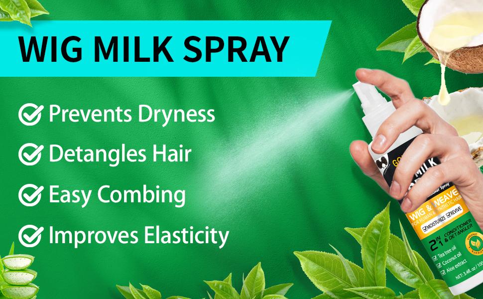 Wig Storage Bags & Wig Milk Spray Set - Safeguard Your Wigs with Easy-to-Use Bags & Maintain Shape with Special Formula - Limited Time Offer Buy 1 Get 3 Free