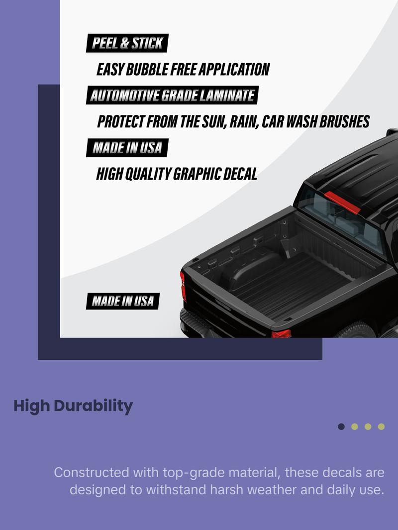 FX4 Off Road Black Bullet Decal Replacement Sticker F 150 Bedside