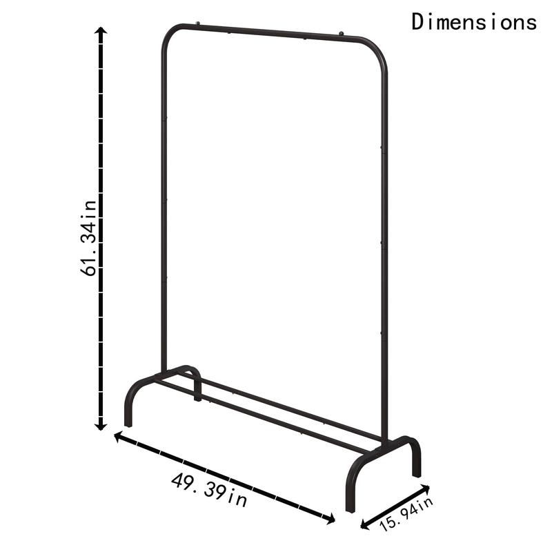 Metal Clothes Rack Clothing Rack Drying Hanging Garment Rack Suitable for Living Room, Bedroom, Balcony, Home Office Shoe Laundry Shoe Rack Organizer Deals For You Days