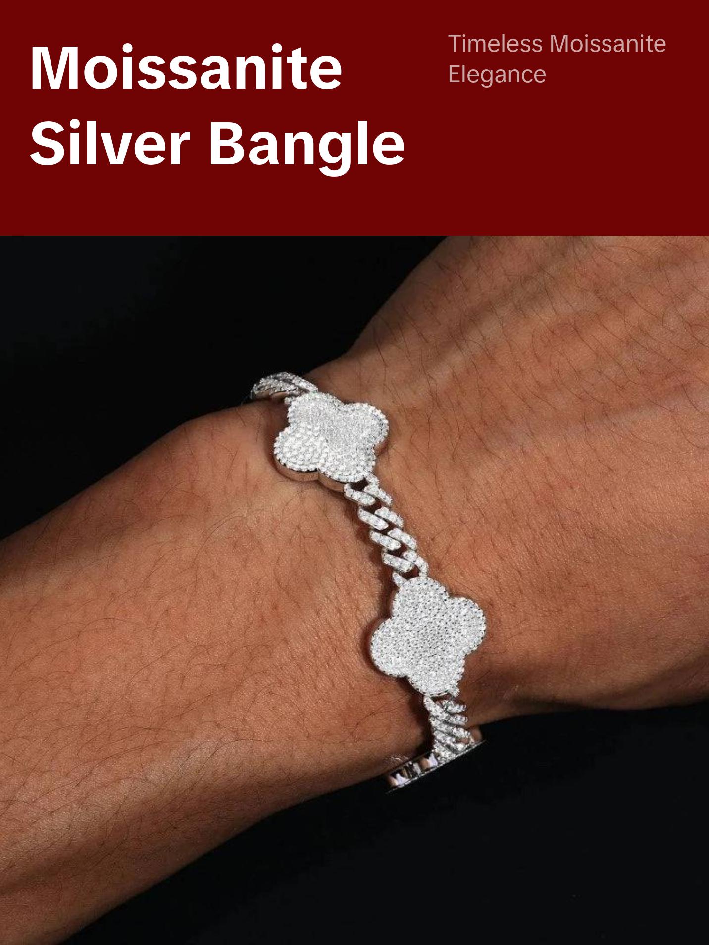 Four Leaf Clover Cuban Link Bracelet - 6mm