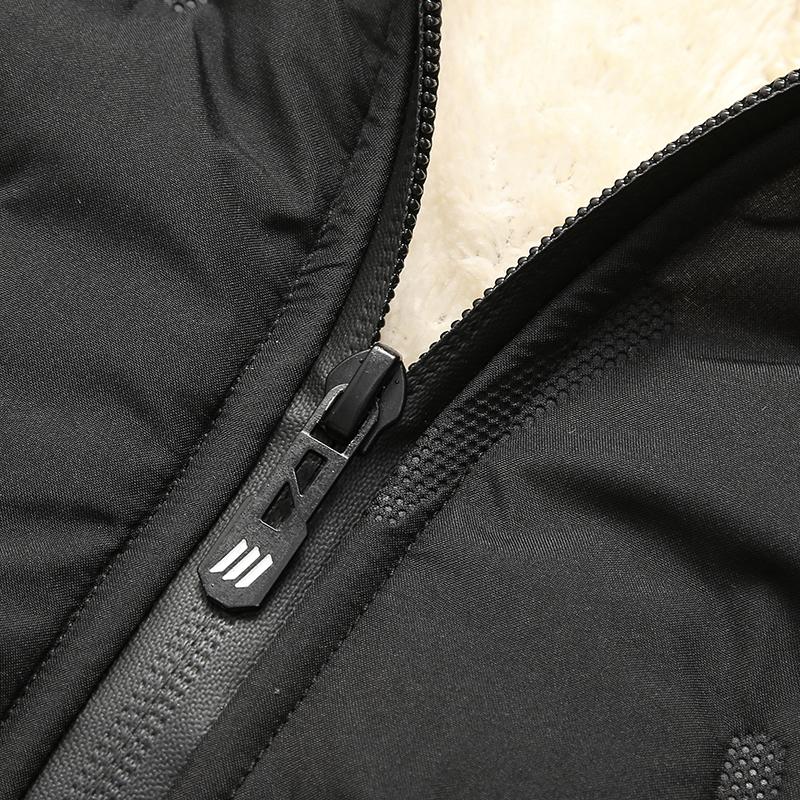 Men's Autumn and Winter Hooded Lamb Woolen Cotton Jacket - Warm and Puffed Full Zipper Jacket with Soft Polyester Lining, Zipper Pockets, Suitable for Cold Weather - Machine Washable, Regular Fit. Menswear Coats Menswear Coats Stylish Tops Beige Casual