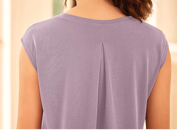 ODODOS Modal Soft Sleeveless Shirts for Women Crew Neck Yoga Tee Summer Flowy Workout Tank Tops
