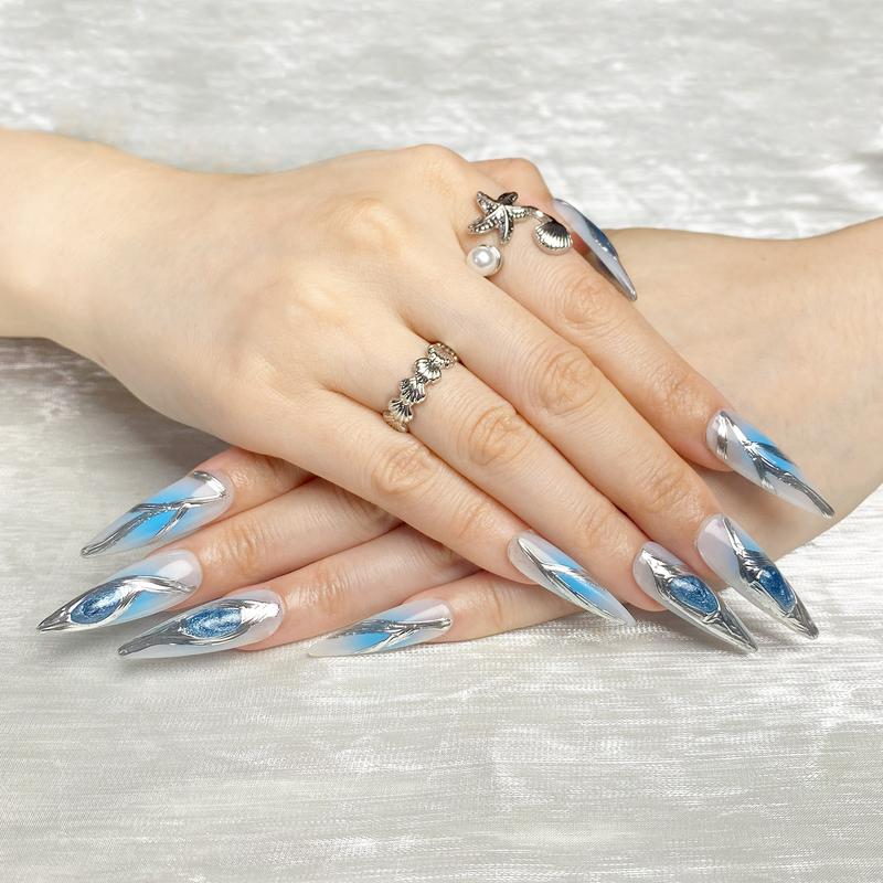 Reusable Press-On Nails Glossy Gel Finish Short Coffin Almond Easy Apply Remove Strong Hold Nail Kit for DIY Home Manicure with Nail File Glue and Storage Box Reusable Press-On Nails Glossy Gel Finish Short Coffin Almond Easy Apply Remove Strong Hold Nail Kit for DIY Home Manicure with Nail File Glue and Storage Box