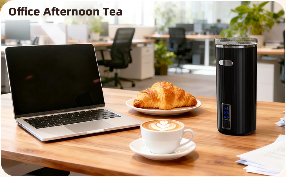 Milk Frother, 6-in-1 Electric Milk Steamer, 8.5oz/250ml Automatic Warm and Cold Foam Maker and Milk Warmer for Latte, Cappuccinos, Macchiato, From the Makers of Instant 400W, White