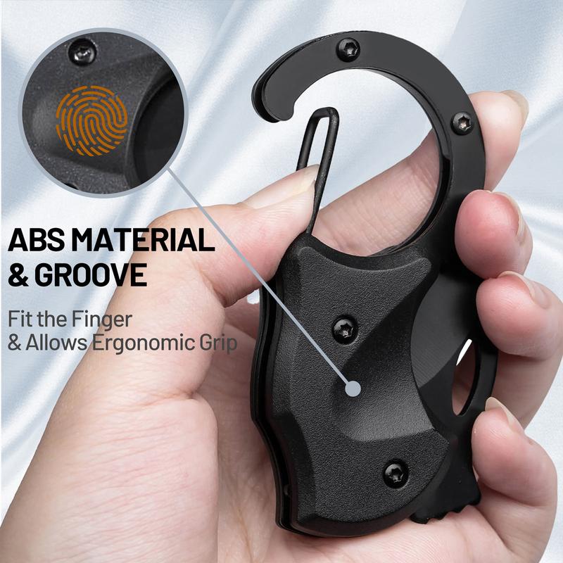 Small Pocket Knife Gift for Men, Keychain Box Cutter with 1.34inch Blade, Mini Folding Knives EDC Gadgets for Everyday Carry, Stocking Stuffers Gift for Adults Men Him mini edc knife