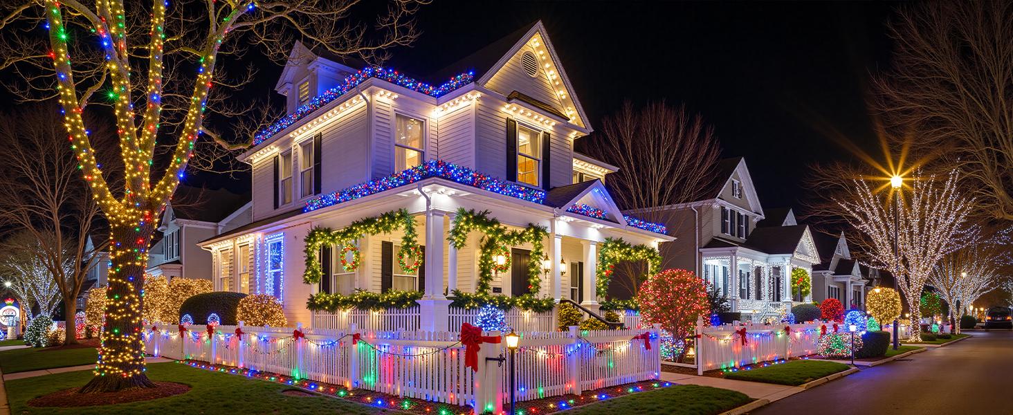 Minetom 82ft 250LED Color Changing Christmas Halloween Tree Lights, LED RGB String Twinkle Lights, 16 Milion Adjustable Colors Smart Fairy Lights with Remote & App & Timer for Xmas Tree Holiday Party Minetom 82ft 250LED Color Changing Christmas Halloween Tree Lights, LED RGB String Twinkle Lights, 16 Milion Adjustable Colors Smart Fairy Lights with Remote & App & Timer for Xmas Tree Holiday Party