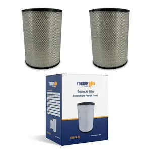 TORQUE Engine Air Filter Compatible with Select Kenworth T2000 T700 W900L Peterbilt 387 567 587 Semi Trucks Accessories Parts Replaces RS3750 LAF5873 CA9009 42455 TR514 2 PCS