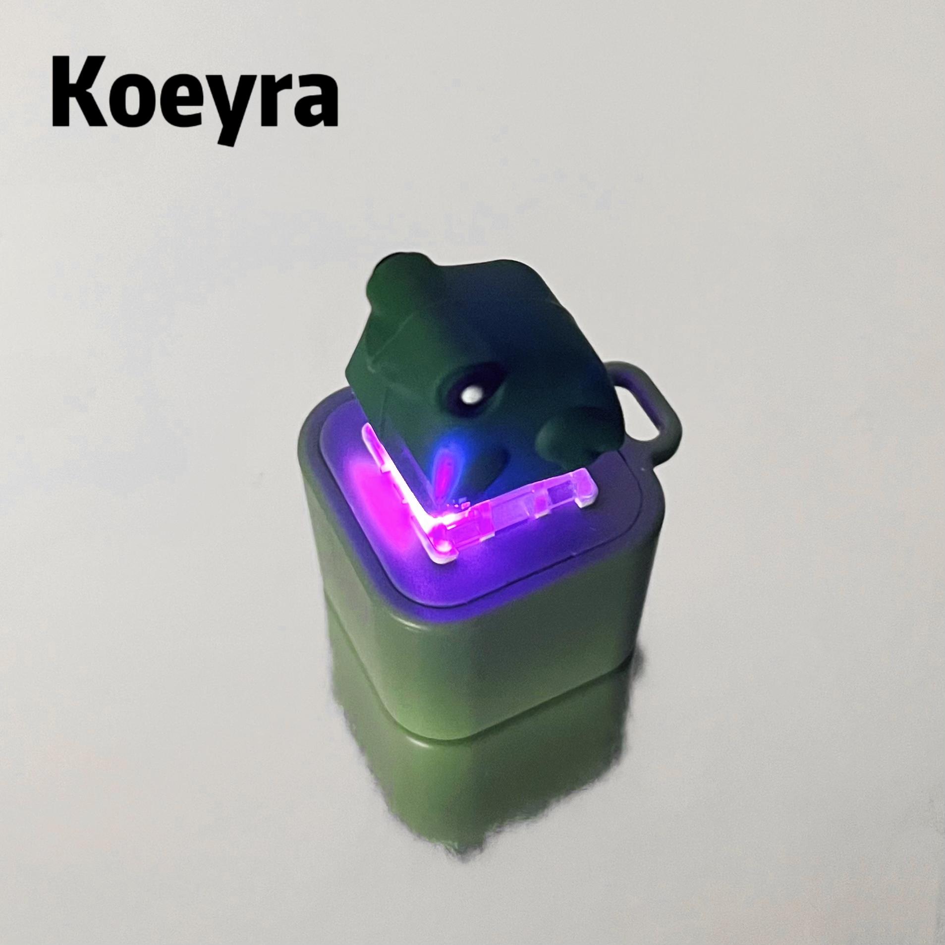 Frog Croaking Keychain - Realistic Sound Fidget Toy with Lights & Durable ABS Plastic Construction for Adults & Kids Focus Relaxation