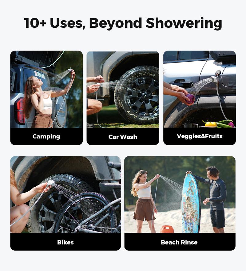 FLEXTAIL TINY Shower Ultralight Rechargeable Instant Outdoor Camping Shower Waterproof 3-Step Assembly Setup Lightweight Dual Modes Hiking Essentials Travel Accessories FLEXTAIL TINY Shower Ultralight Rechargeable Instant Outdoor Camping Shower Waterproof 3-Step Assembly Setup Lightweight Dual Modes Hiking Essentials Travel Accessories