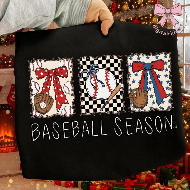 [Sale off up to 50%] Preppy Baseball Coquette Sweatshirt, Brushstroke Game Day Baseball, Cute Baseball Bow, Baseball Mama, Vintage Preppy Sports, streetwear graphic tee