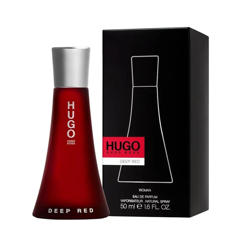 Hugo Boss Hugo Deep Red Women's Eau de Parfum Spray - 1.6 oz/50ml Bold Spicy Signature Scent, Intense Eau de Parfum Women's Fragrance, Sensual Fragrance