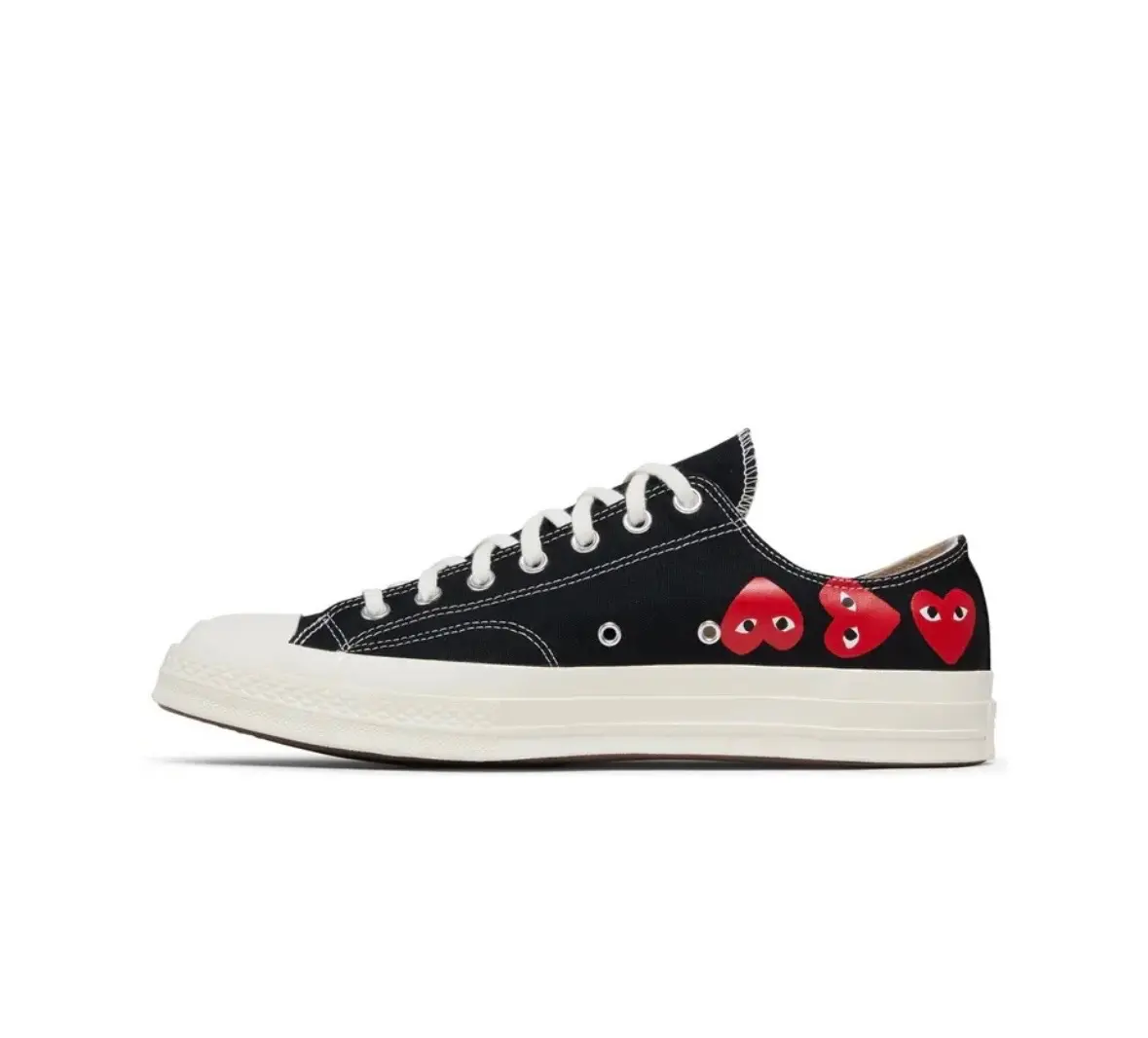 Converse x Play Comme des Garçons Men's Chuck 70 Multi-Heart Sports Sneaker