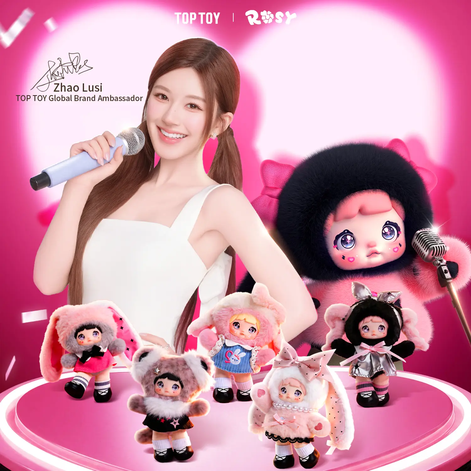 TOPTOY Nommi Pinky Energy Series Plush Doll Blind Box - Perfect Holiday & Birthday gift, Cute Collectible Dolls summerfinds graduation tiktokshopbacktoschool