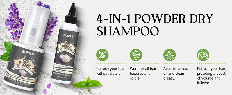 Powder Dry Shampoo Natural & Organic Ingredients Dry Shampoo Powder for Men Women Hair, Dry Shampoo Volume & Fullness Conditioner Haircare