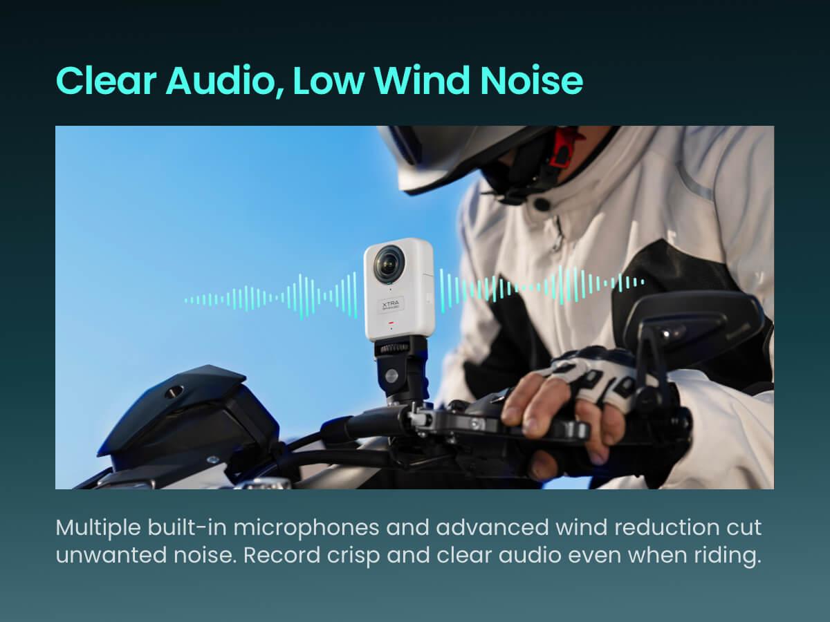 Xtra 360, 360 Camera, 8K Panoramic Video, 1-Inch Sensor Equivalent, 100MP High Resolution, Waterproof Action Camera, 105GB Built-in Storage, Bullet Time, Broad Compatibility, Vlog