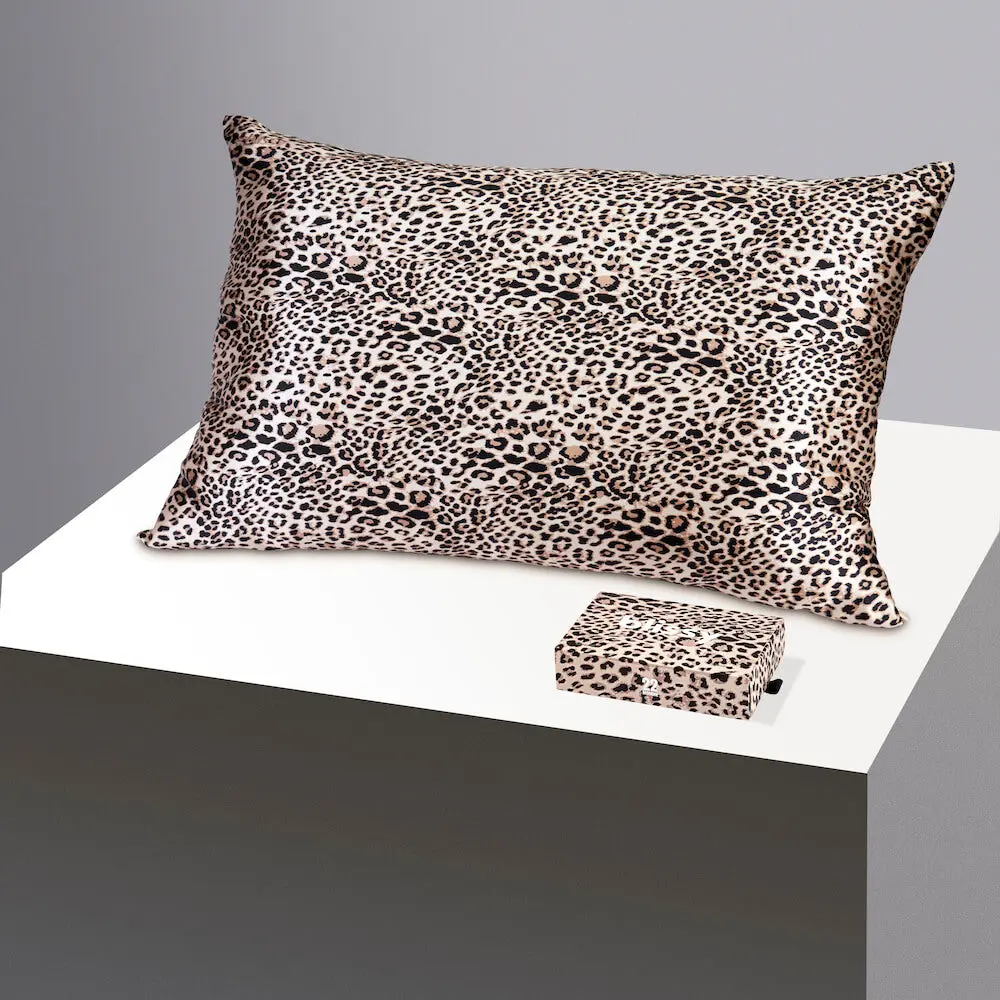 Blissy Animal Print Silk Collection – Pillowcase, Bonnet & Sleep Mask – 100% Mulberry Silk