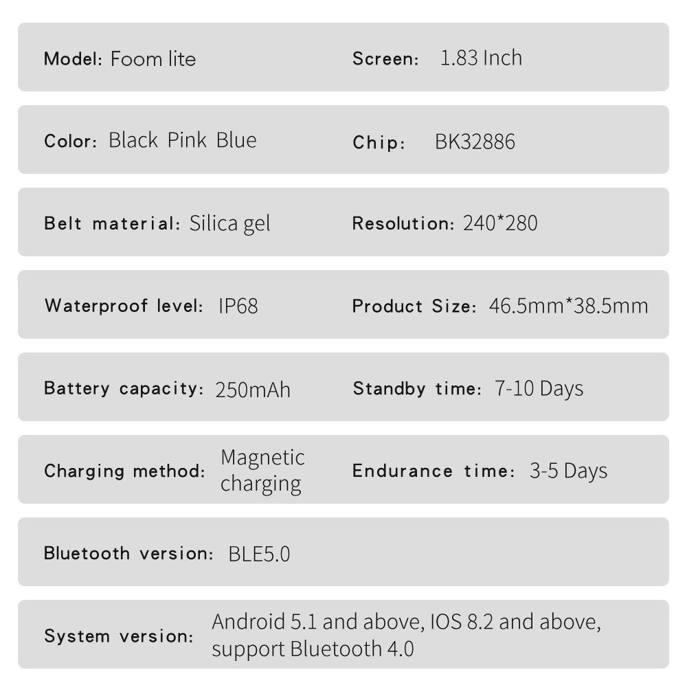 Aolon FOOM LITE Smartwatch with calculator function, IP68 waterproof, Bluetooth calling, unisex design, 1.83-inch wearable display, adjustable strap, compatible with iOS and Android. Aolon FOOM LITE Smartwatch with calculator function, IP68 waterproof, Bluetooth calling, unisex design, 1.83-inch wearable display, adjustable strap, compatible with iOS and Android.