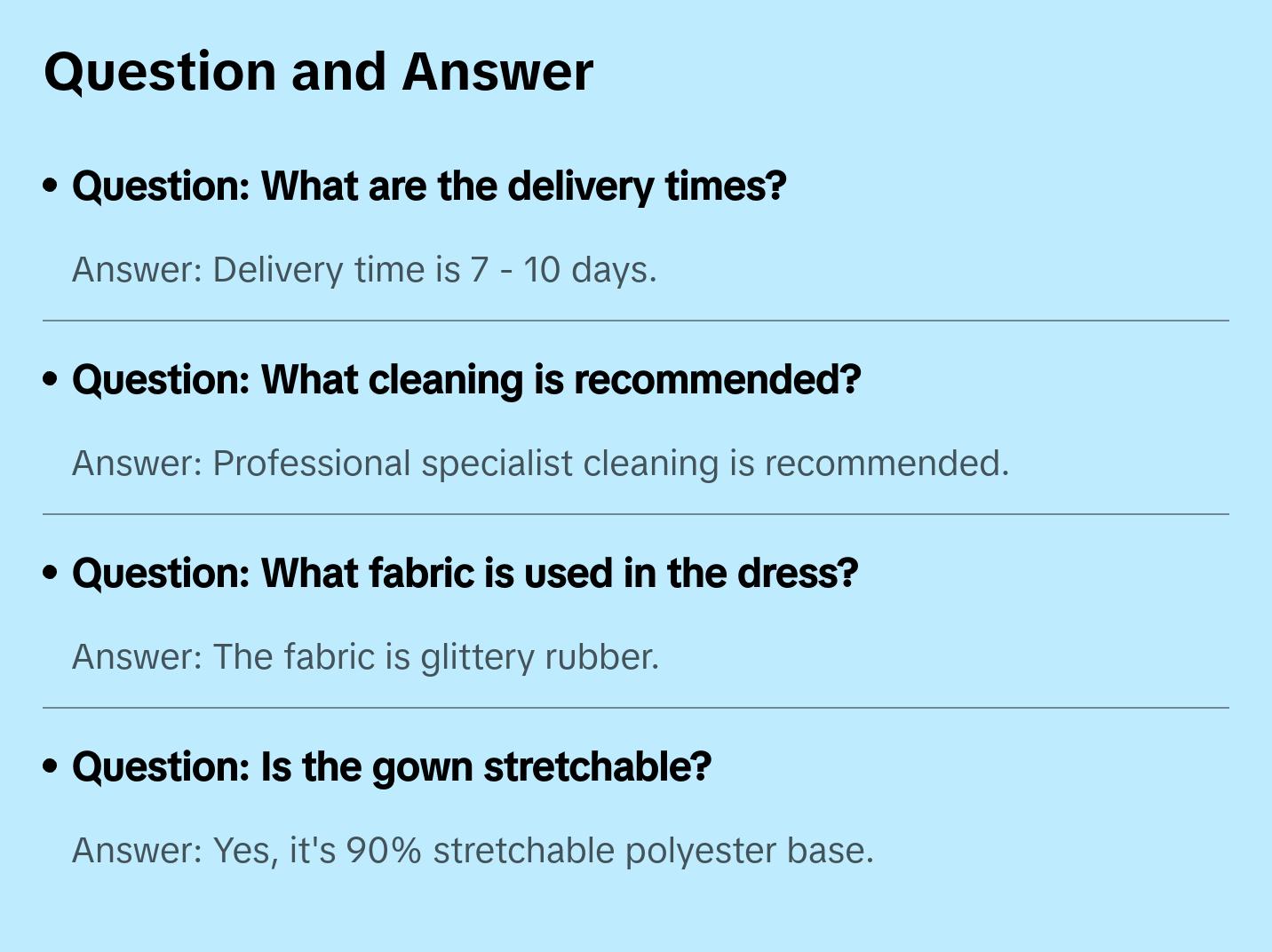 Azure Enchantment Dress