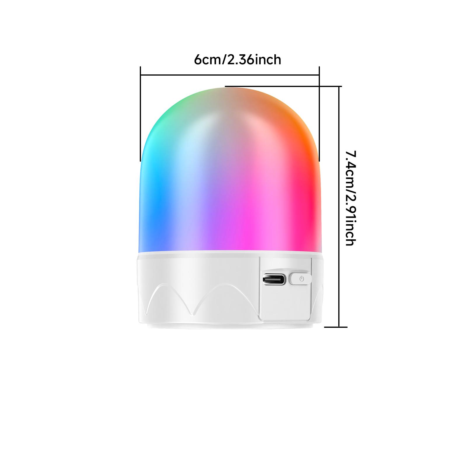 USB Rechargeable LED Light Bulbs for Non-Hardwired Fixtures 3Colors9RGB Remote Dimmable Timer Detachable Magnetic Battery Backup for Power Outage Camping Outdoor Hurricane