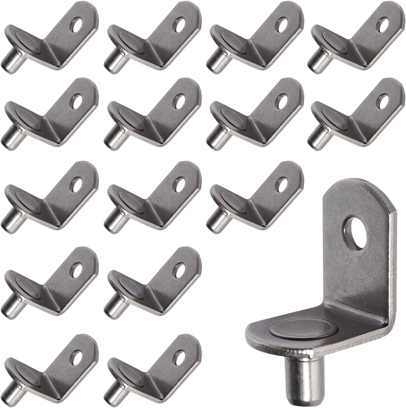6mm Shelf Pegs L-Shaped Cabinet Support Pins Bracket Style Clips for Bookcase Kitchen Closet Shelves Holders,Strong Shelving Pins for Wood Shelves